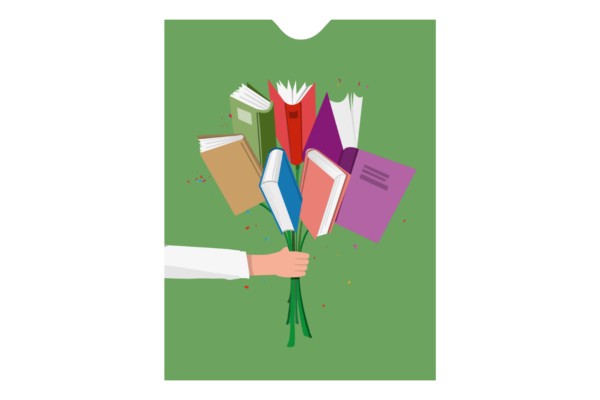 Ein Strauß voller Bücher